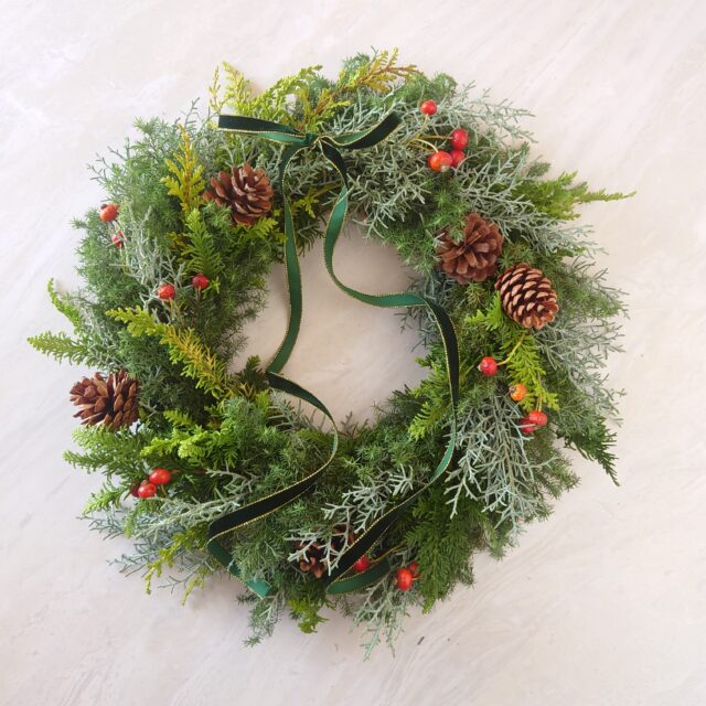 【ワークショップ クリスマスリース 12月13日（土）】申込締切12月8日（月）